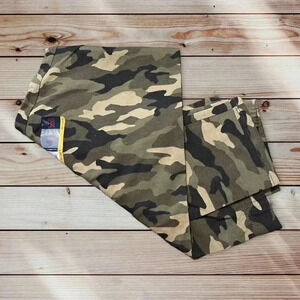 NO BOUNDARIES Junior Girl's size L(11-13) ANKLE LEGGINGS Green Camo COTTON ~New